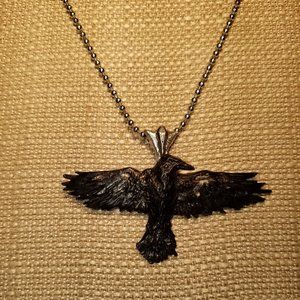 Black Raven Pendant.